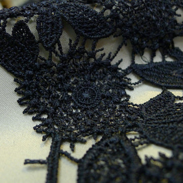 Navy Madeline Guipure Lace