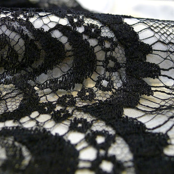 Noir French Leavers Lace