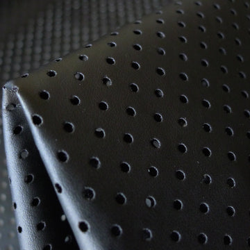 Black Lasercut Imitation Leather