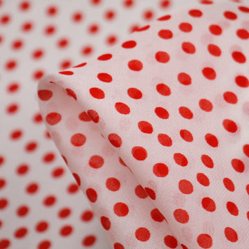 Cherry Neve Crepe Satin Chiffon