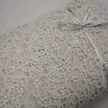 Lattice Floral Ivory