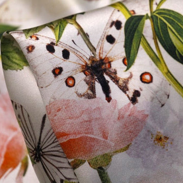 Botanic Wings Silk Satin
