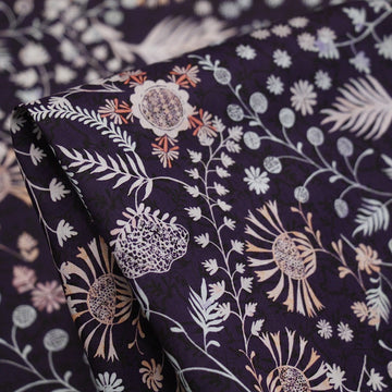 Purple Crochet Meadow - Liberty Of London Seasonal 2017