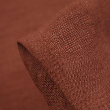 Rust Ring Around Jacquard Linen