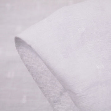 White Hail Jacquard Linen