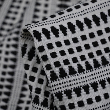 Black & White Matrix Jacquard