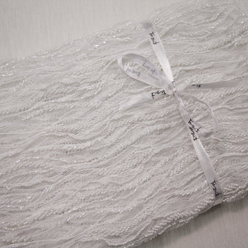 Mila Beaded Tulle - Natural (Ivory)