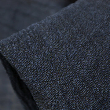 Indigo Crush - Crinkle Linen