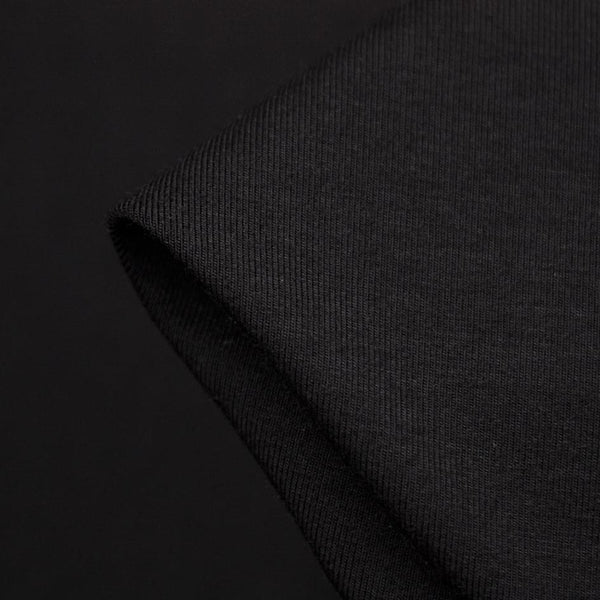 Bamboo Jersey Knit - Black (265gsm)