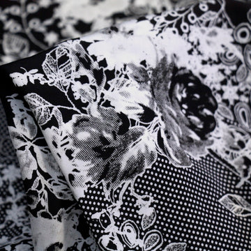 Floral Test Pattern Technical Polyester