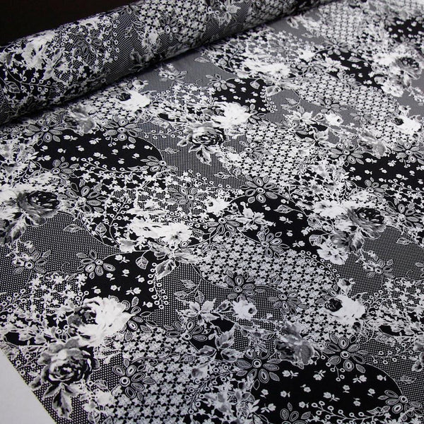 Floral Test Pattern Technical Polyester