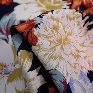Cut Flowers Crepe de Chine