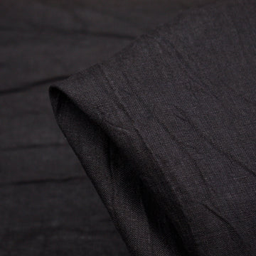 Ebony Crush Washed Linen