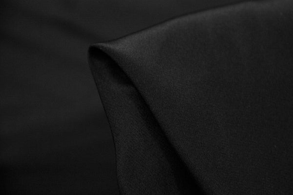 Silk Crepe De Chine - Black