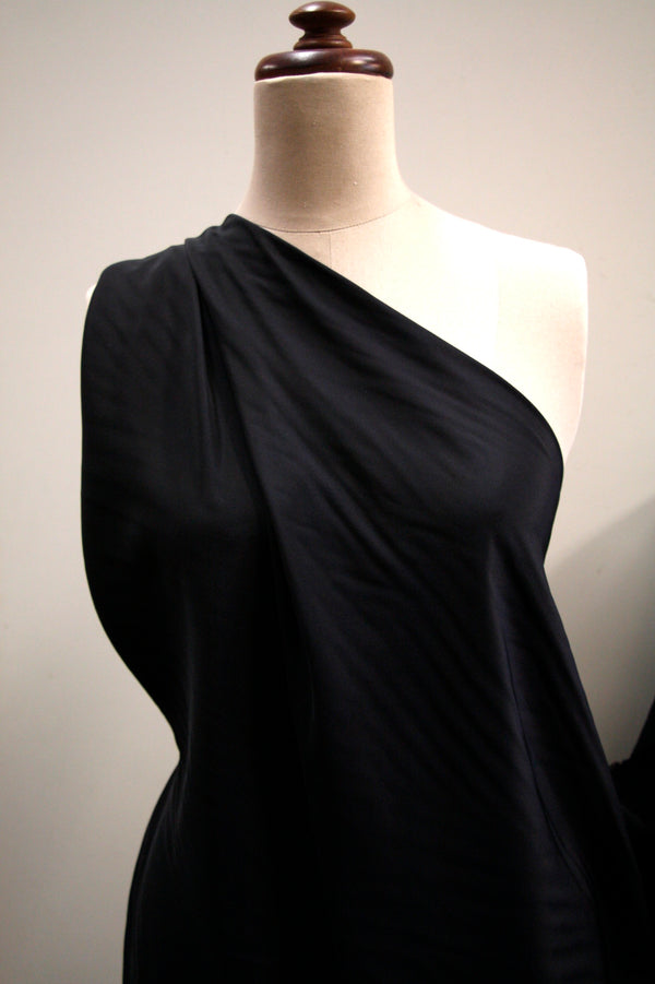 Silk Crepe De Chine - Black