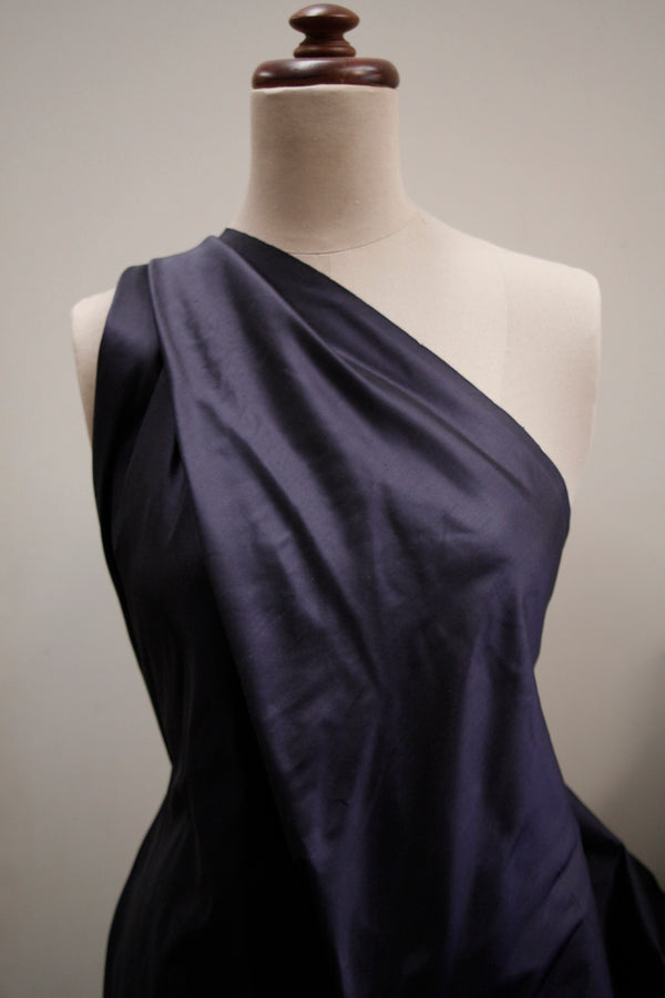French Navy Silk Dupion