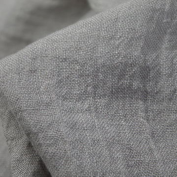 Ash Crinkled Washed Linen