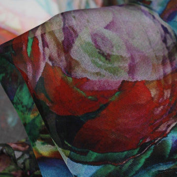 Peonies Dream - Silk Chiffon