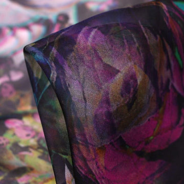 Peonies Dream Pink - Silk Chiffon