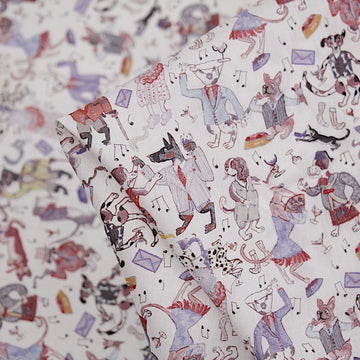 Dapper Dogs White - Tana Lawn