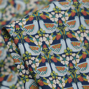 Strawberry Feast Navy - Liberty Of London