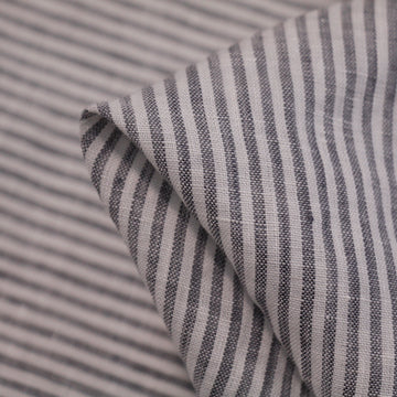 Ash Stripe Washed Linen