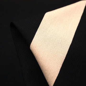 Honey Rail Stripe Black Jersey