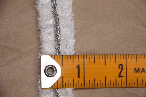Off-White/Silver Chain Braid Trim