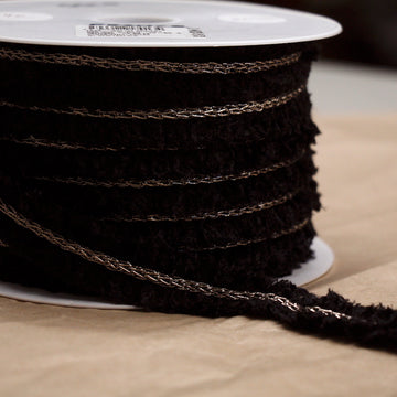 Black/Bronze Chain Braid Trim