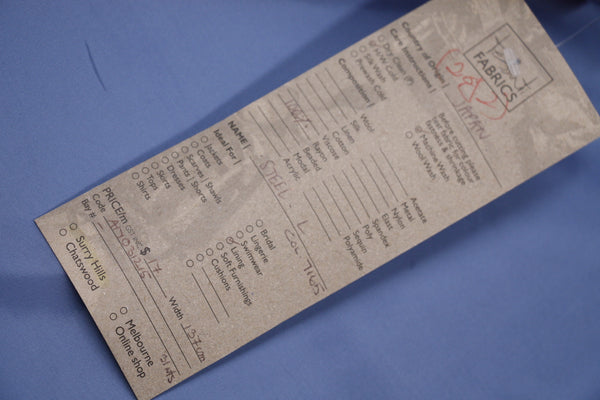 Steel Blue Rayon Lining