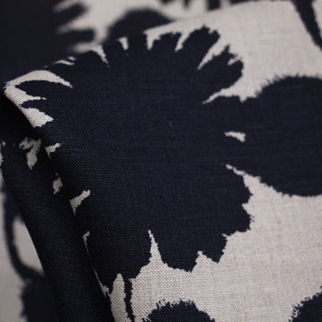 Navy Pom Pom Flowers