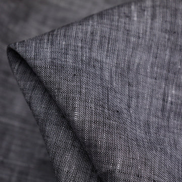 Breza Marle Black - Yarn Dyed Linen