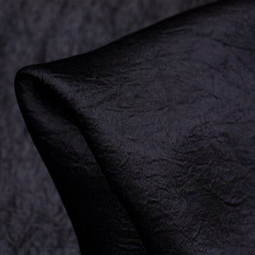 Ebony Wrinkle - Acetate Vintage Satin