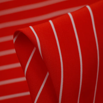 Cherry On White Technical Polyester