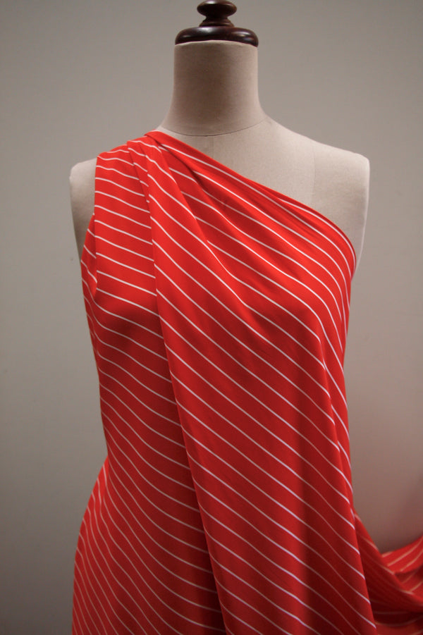 Cherry On White Technical Polyester