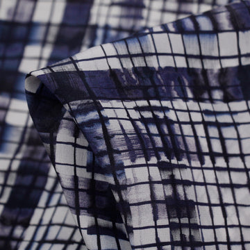 Water Grid Fall - Crepe De Chine