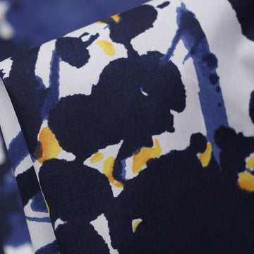 Blue Flowers And Snow