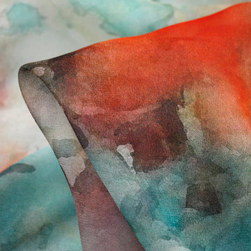 Glistening Waters - Silk Georgette