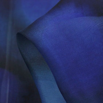 Jellyfish Blue - Silk Chiffon