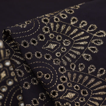 Mirror Image Blue Black - Swimwear fabric