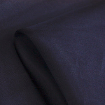 French Navy Silk Organza