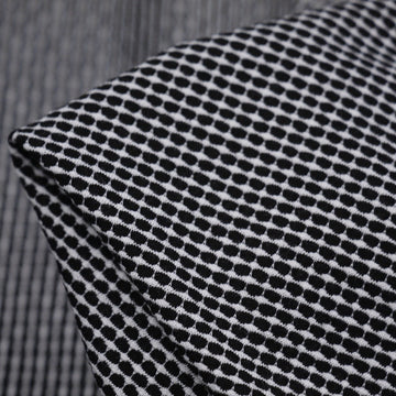 White Grid On Black