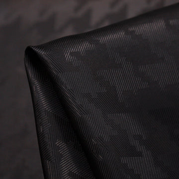 Lin Houndstooth Black (150cm wide)