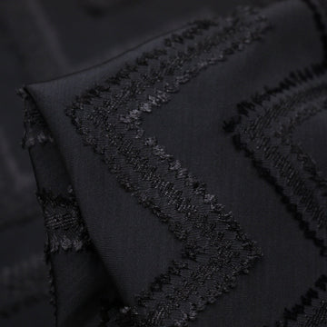 Black Chevron Jacquard