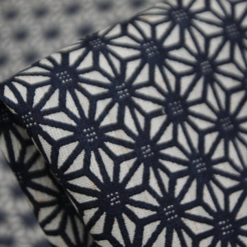 Navy Yuki - Japanese Cotton