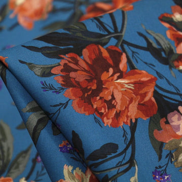 Luscious Blooms Blue - Tana Lawn