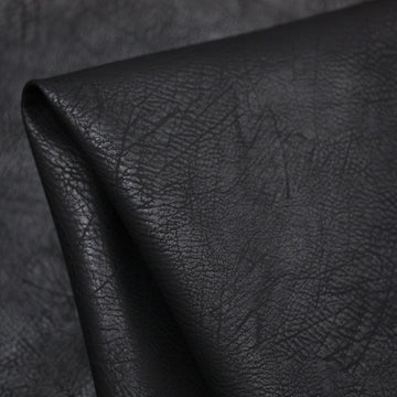Pebbled Faux Leather Black