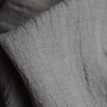 Washed Crinkle Grey Linen