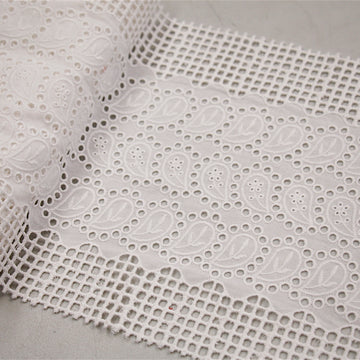 Svetlana White - Cotton Eyelet Trim