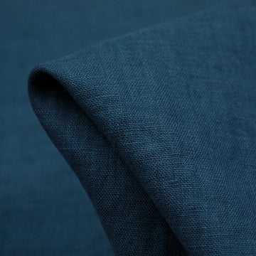 Dark Teal Washed Linen